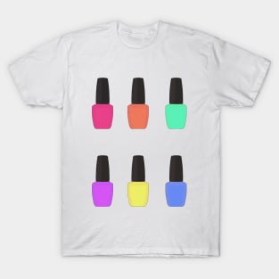 Nail Polish Bottle Pattern T-Shirt